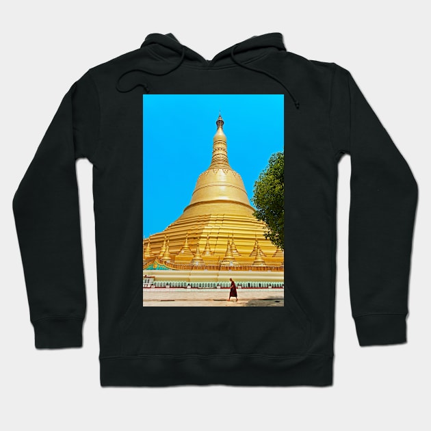 Shwemawdaw Paya3, Bago. Hoodie by bulljup